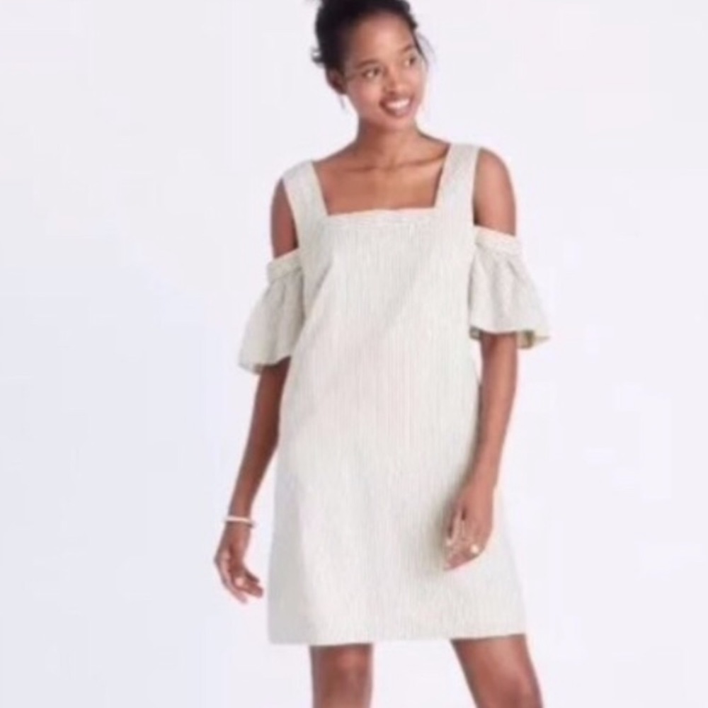 Madewell cold-shoulder dress